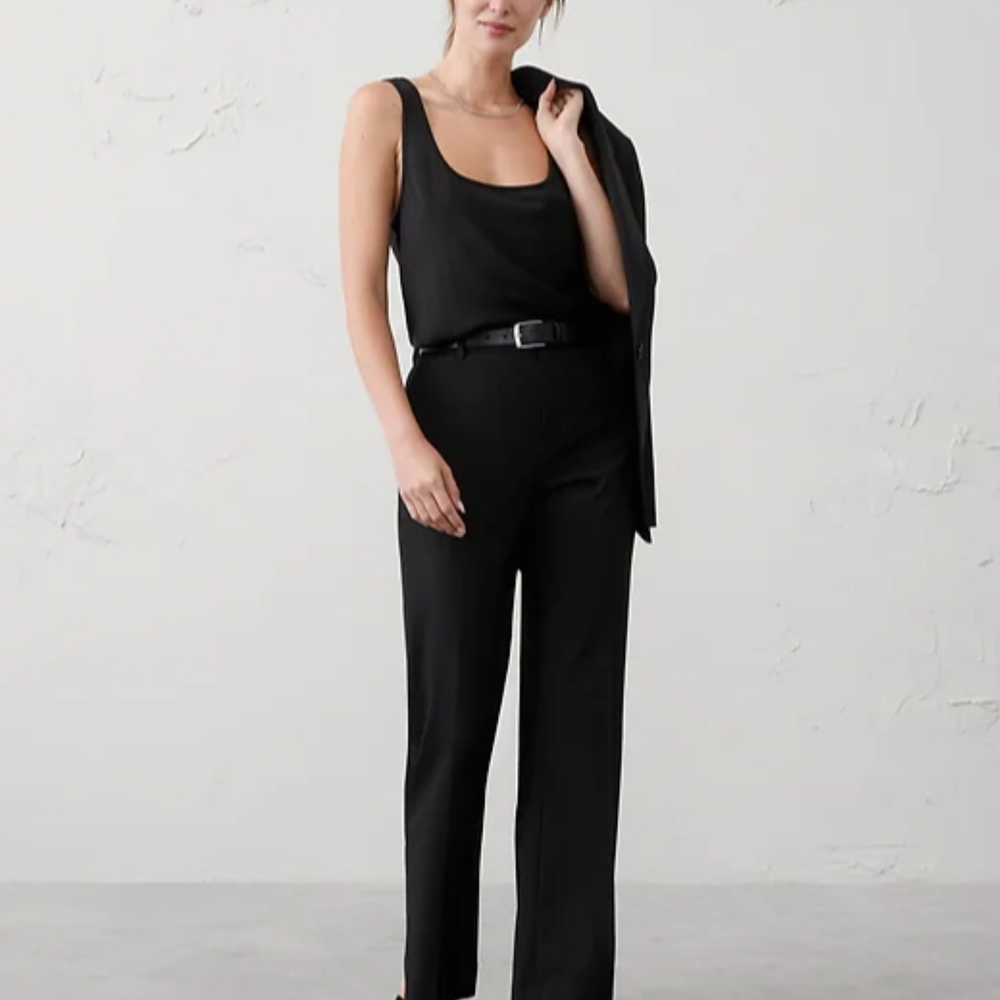 Banana Republic Black Boot Cut Jumpsuit